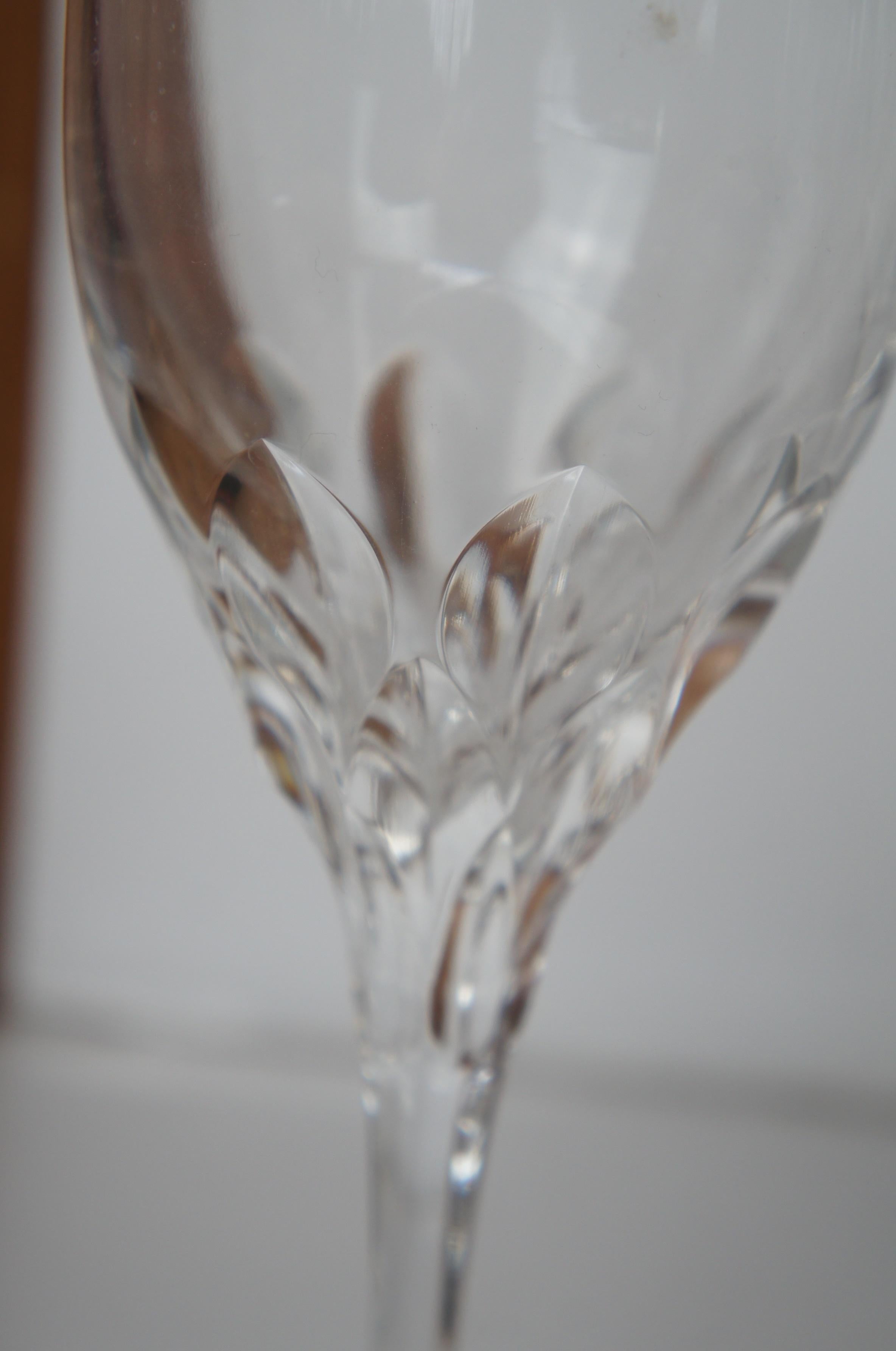 11 Vintage Gorham Cut Crystal Diamond Stemware Wine Water Goblets Glasses 1