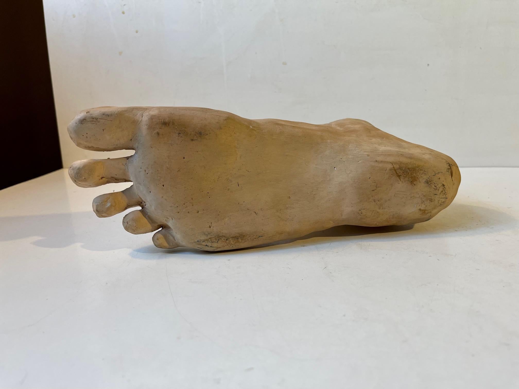 Danish 1:1 Vintage Pottery Foot Vase or Planter, 1970