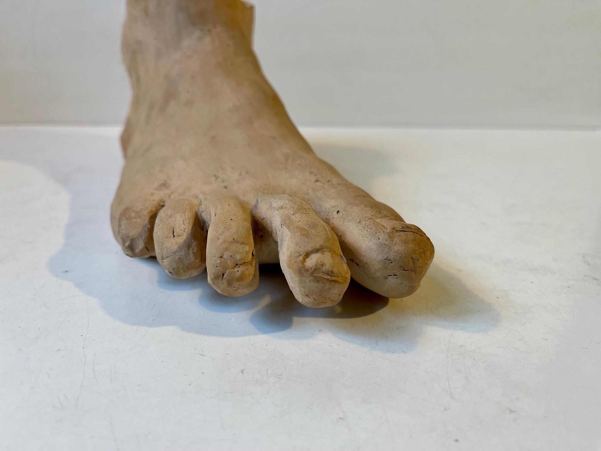 Late 20th Century 1:1 Vintage Pottery Foot Vase or Planter, 1970
