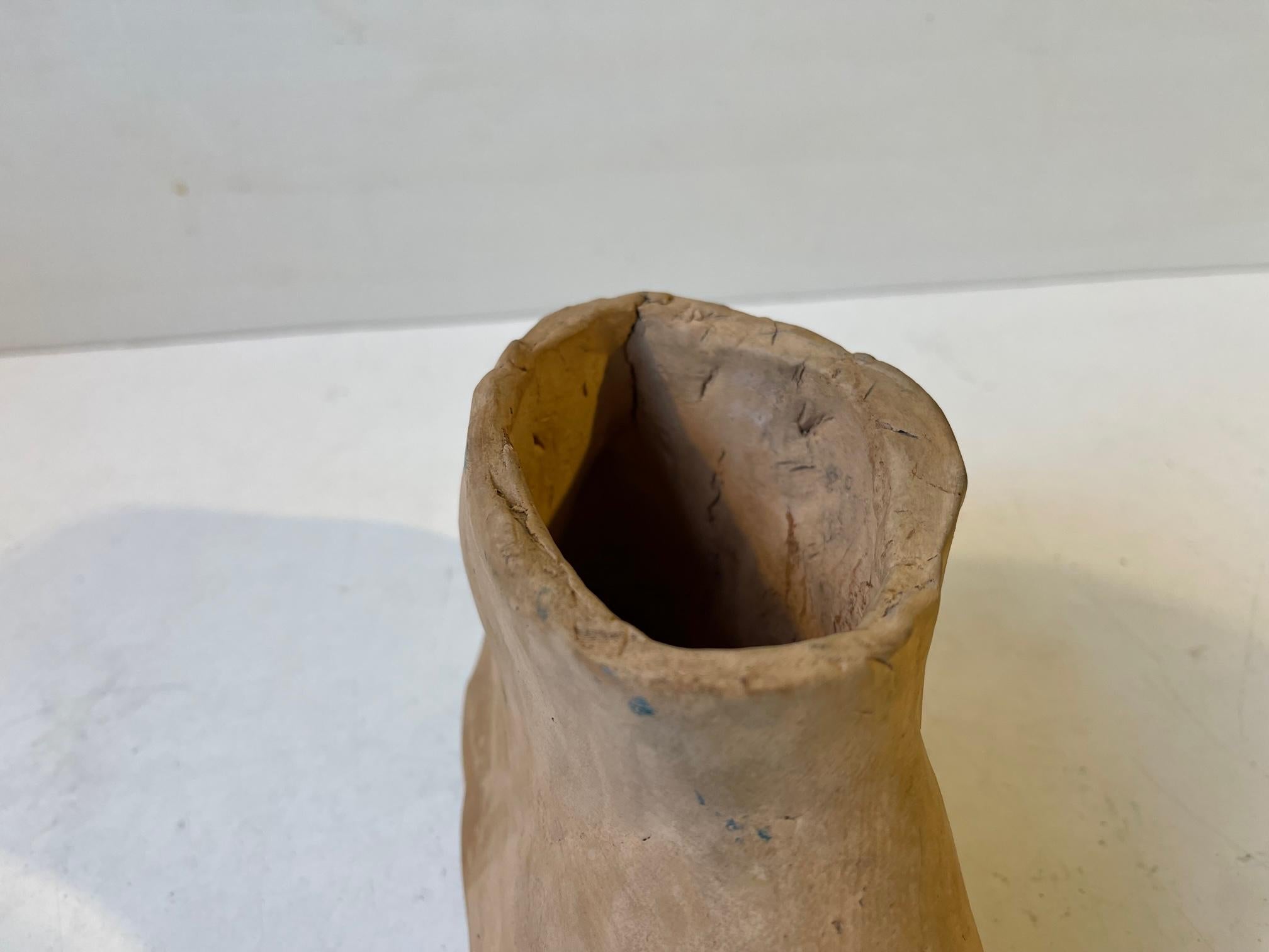 1:1 Vintage Pottery Foot Vase or Planter, 1970 1