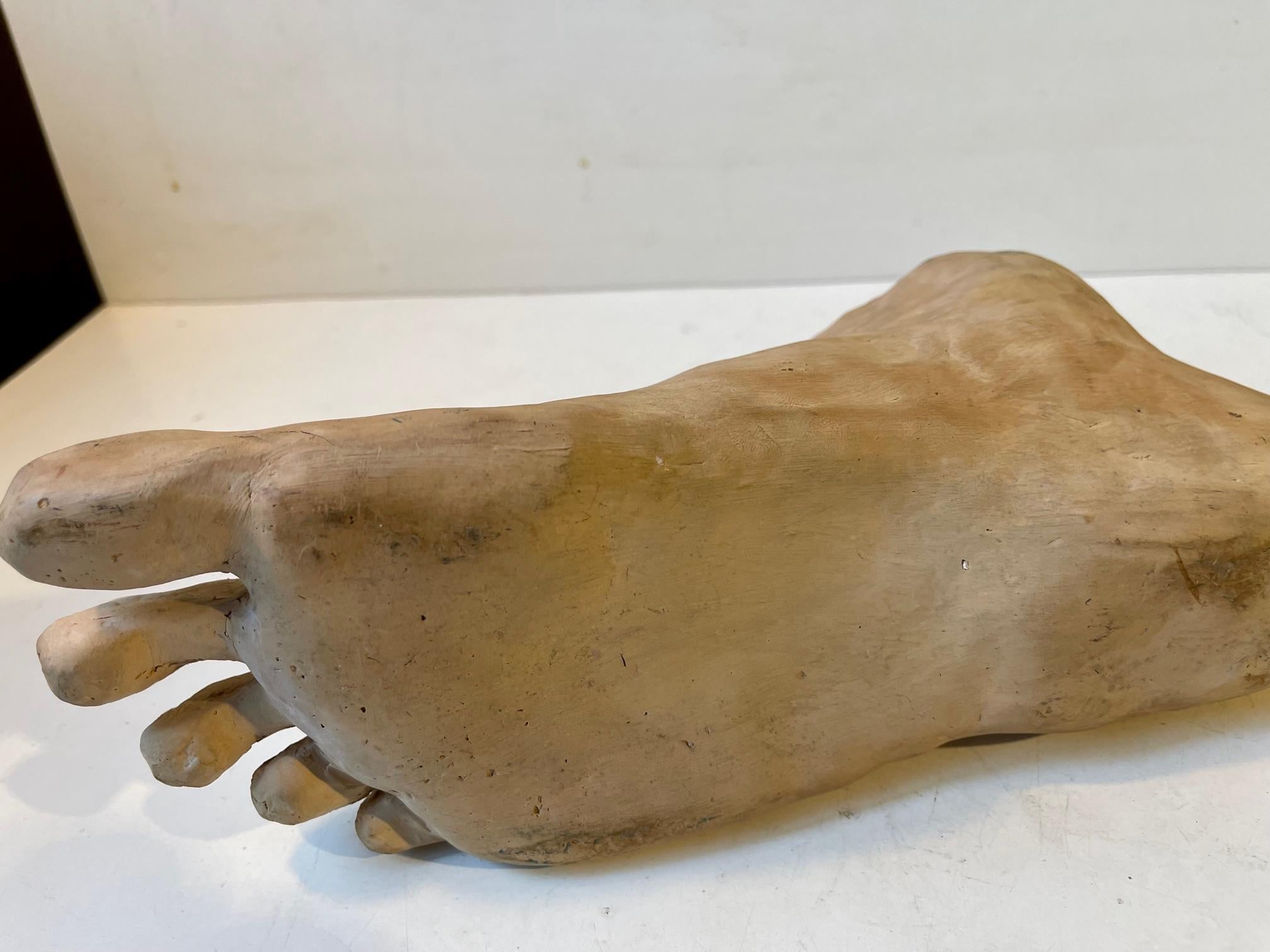 1:1 Vintage Pottery Foot Vase or Planter, 1970 4