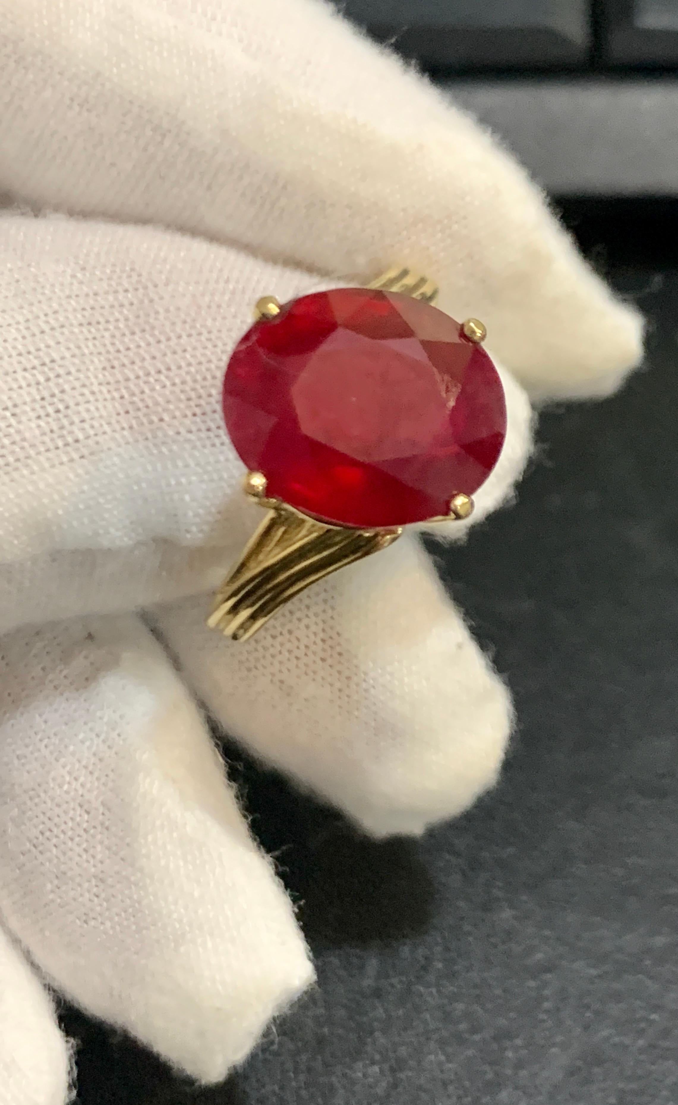 7 carat ruby ring