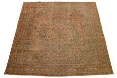 11 X 13 Rust Handmade Tabriz Wool Rug Medallion Design