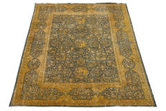11 x 15 Blue Antique Larestan Persian Wool Rug with Allover Design