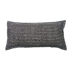 Espresso Beads on Wheat Cotton Linen Pillow