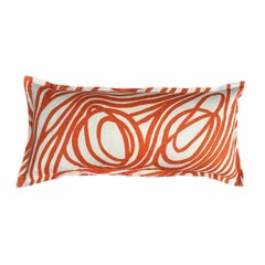 Nectarine Ropes on Lightweight Linen Pillow