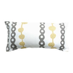 Putty Ball and Chain on Oyster Cotton Linen Pillow