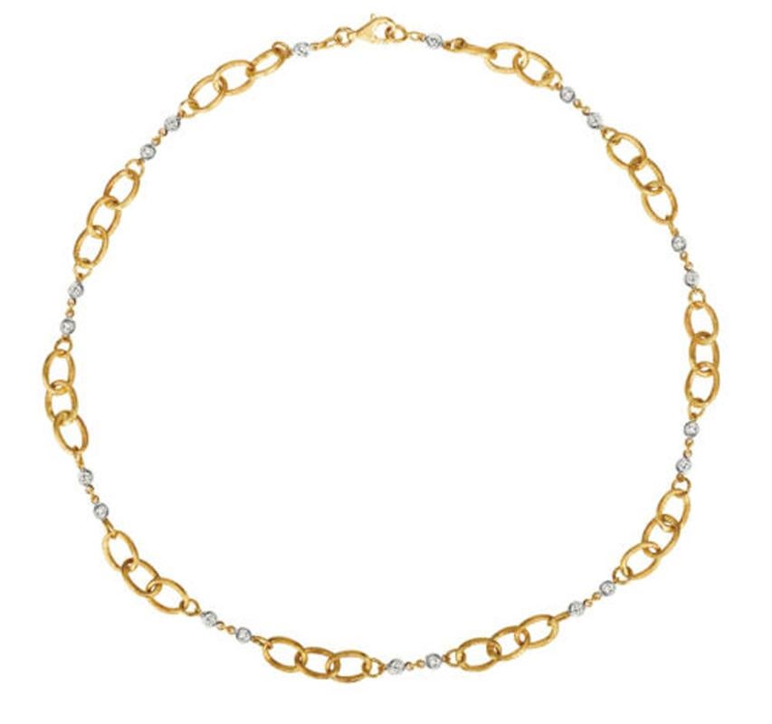 1.10 Karat Diamantkette im Stil der 'Italiano Collection' Halskette 14K Gelbgold

100% natürliche Diamanten, nicht verbessert in irgendeiner Weise
1.10CT
G-H 
SI  
14K Gelbgold, Lünettenfassung, 13,8 Gramm
18 Zoll in der Länge, 5/16 Zoll in der