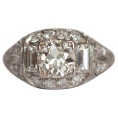 1.10 Carat Diamond Platinum Engagement Ring