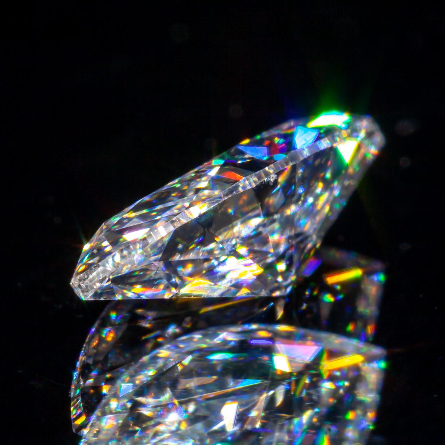 Moderne Diamant taille brillant marquise de 1,10 carat non serti D / I1 certifié GIA en vente