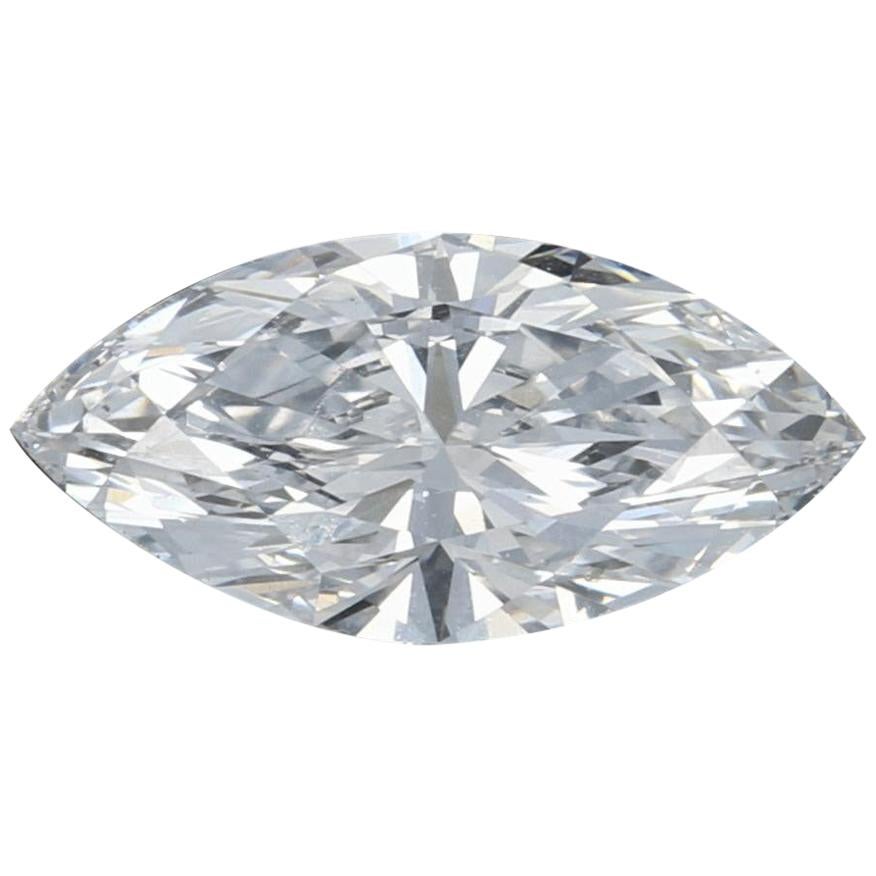 1.10 Carat Loose Diamond, Marquise Cut GIA Graded Solitaire SI1 D