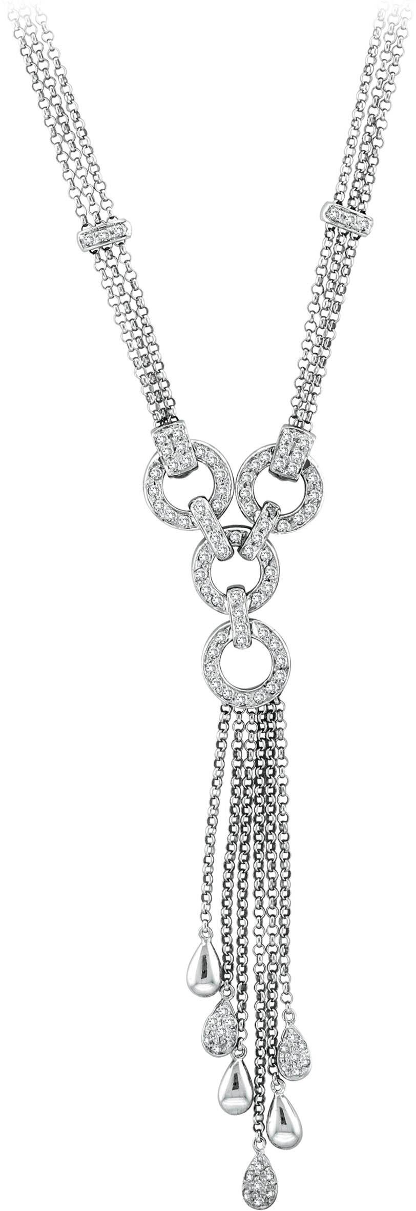 
1.10 Carat Designer Diamond Necklace 14K White Gold 16''

    100% Natural Diamonds, Not Enhanced in any way Round Cut Diamond Necklace 
    1.10CT
    G-H 
    SI  
    14K White Gold   Prong style  12.56 gram
    16 inches in length --- drop