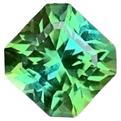 1,10 Karat natürlicher loser blau-grüner Turmalin in quadratischer Form für Ring