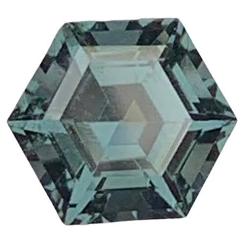 1,10 Carati di Spinello grigio naturale sfuso Pietra gemmata birmana con taglio esagonale in vendita