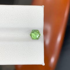 1.10 Carat Natural Loose Green Rutile Inclusion Spinel Stone Burmese Gemstone