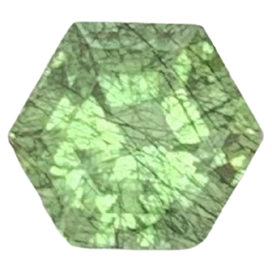 1.10 Carat Natural Loose Green Rutile Inclusion Spinel Stone Burmese Gemstone For Sale