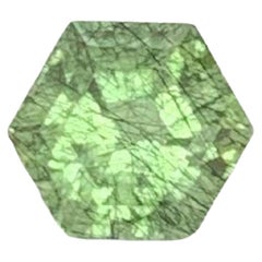 1.10 Carat Natural Loose Green Rutile Inclusion Spinel Stone Burmese Gemstone