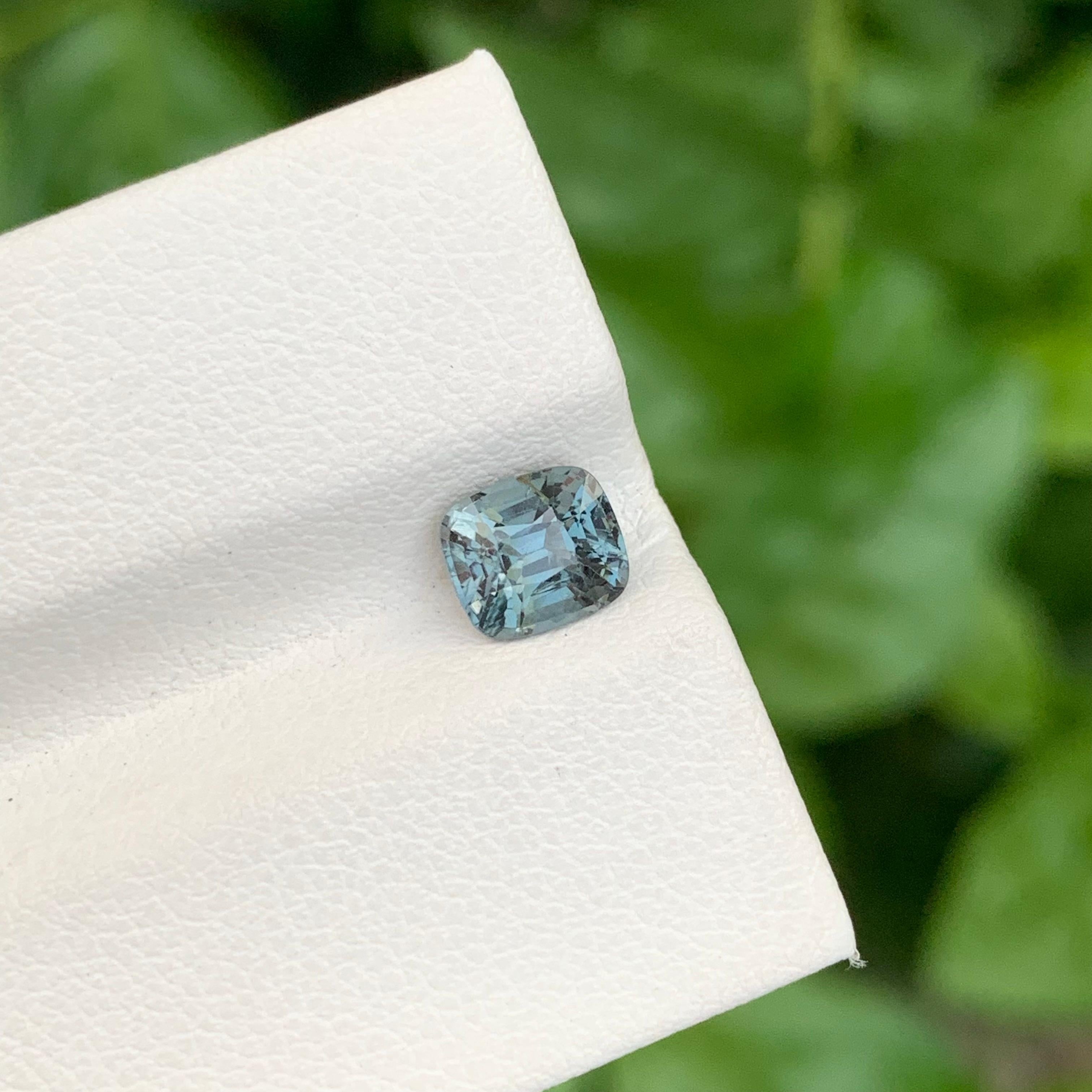 Taglio cuscino 1,10 Carati Nature Spinello grigio sfuso a forma di cuscino per gioielli in vendita