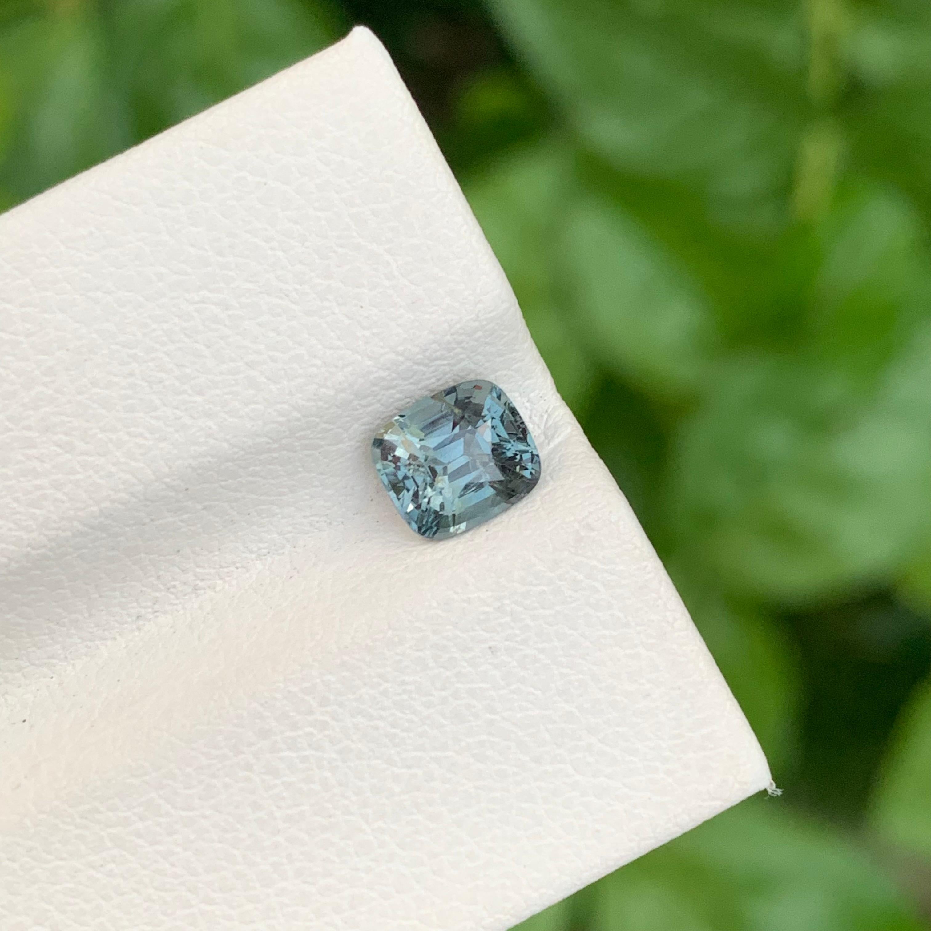 da uomo o donna 1,10 Carati Nature Spinello grigio sfuso a forma di cuscino per gioielli in vendita