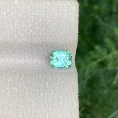 1.10 Carati di tormalina verde menta naturale sfusa con taglio a cuscino Gemma afgana