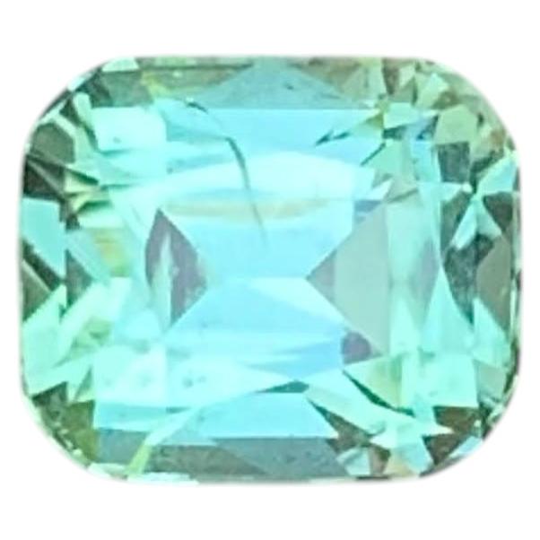 1.10 Carati di tormalina verde menta naturale sfusa con taglio a cuscino Gemma afgana