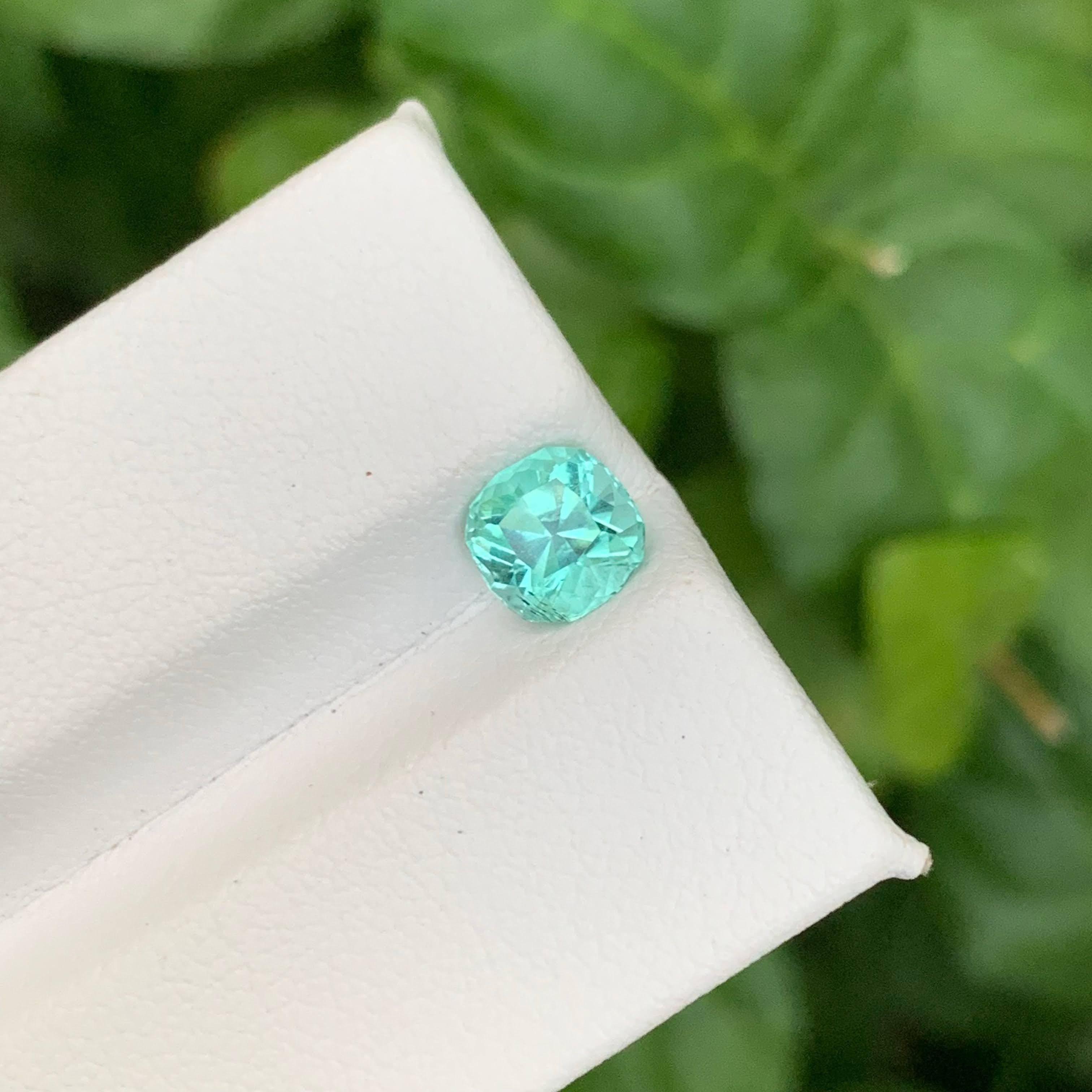1.10 Carat Natural Loose Paraiba Color Tourmaline Cushion Cut Afghan Gemstone (pierre précieuse afghane) Neuf - En vente à Bangkok, TH