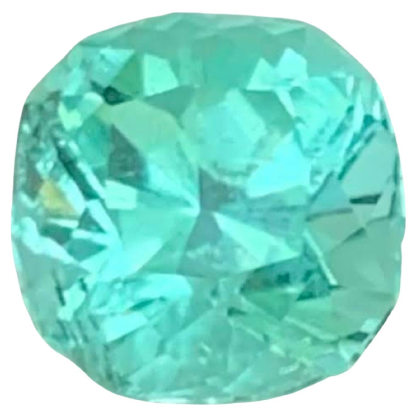 1.10 Carat Natural Loose Paraiba Color Tourmaline Cushion Cut Afghan Gemstone (pierre précieuse afghane) en vente