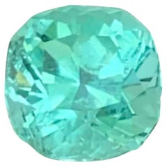 1.10 Carat Natural Loose Paraiba Color Tourmaline Cushion Cut Afghan Gemstone