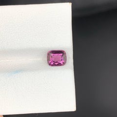 1.10 Carat Natural Loose Purplish Spinel Stone Cushion Cut Burmese Gemstone