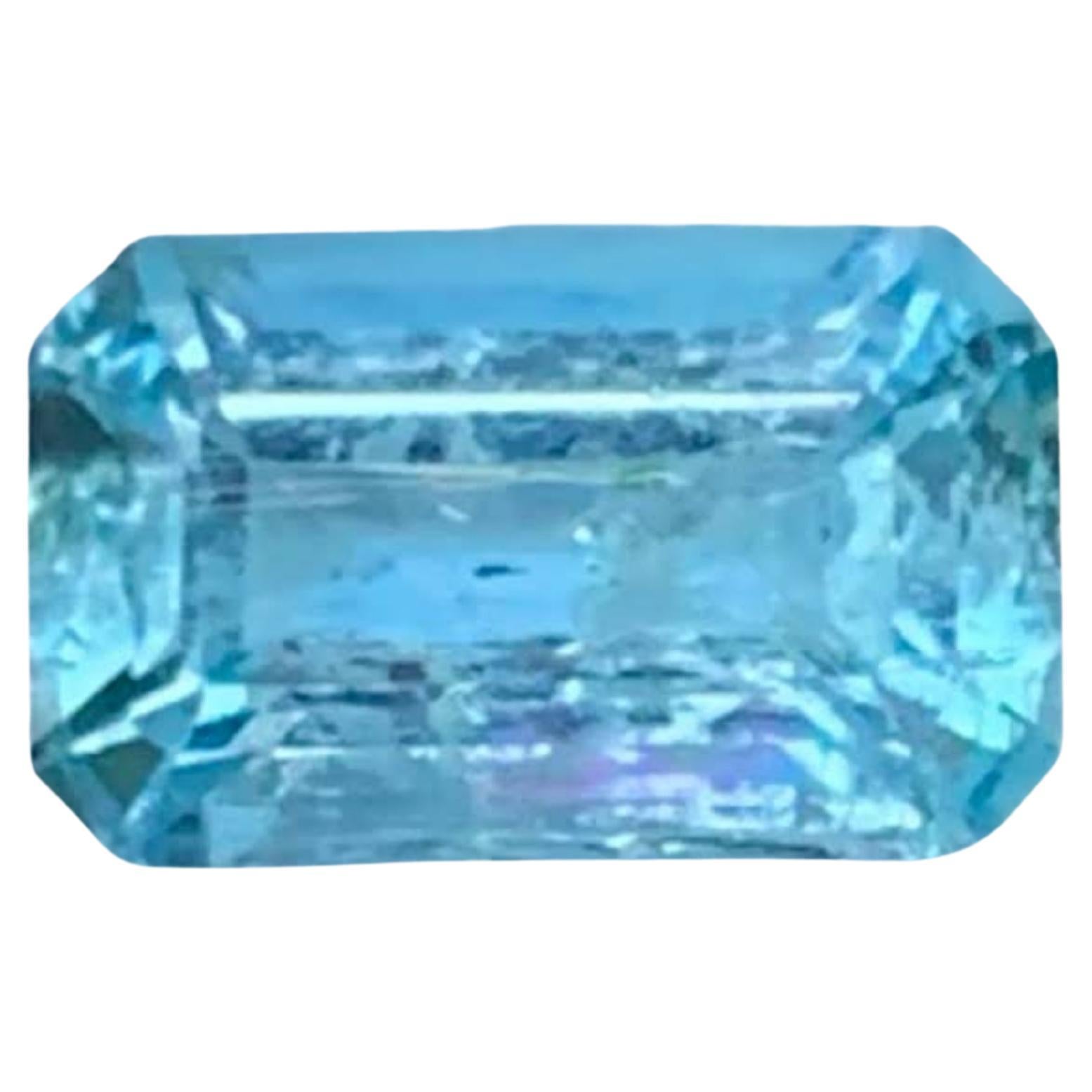 1,10 Carati Nature sfuso Santa Mari Acquamarina taglio smeraldo Gemma vietnamita