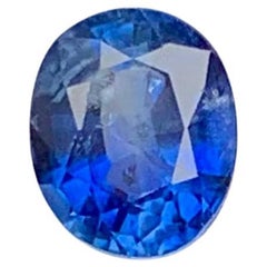 1,10 carati di pietra morbida naturale di zaffiro blu sciolto con taglio ovale Gemma africana