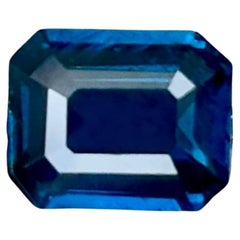 1.10 carats Cobalt Blue Spinel Stone Emerald Cut Tanzanian Gemstone