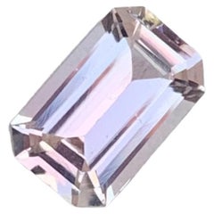 Antique 1.10 Carats Natural Loose Pale Pink Tourmaline Gemstone Emerald Shaped