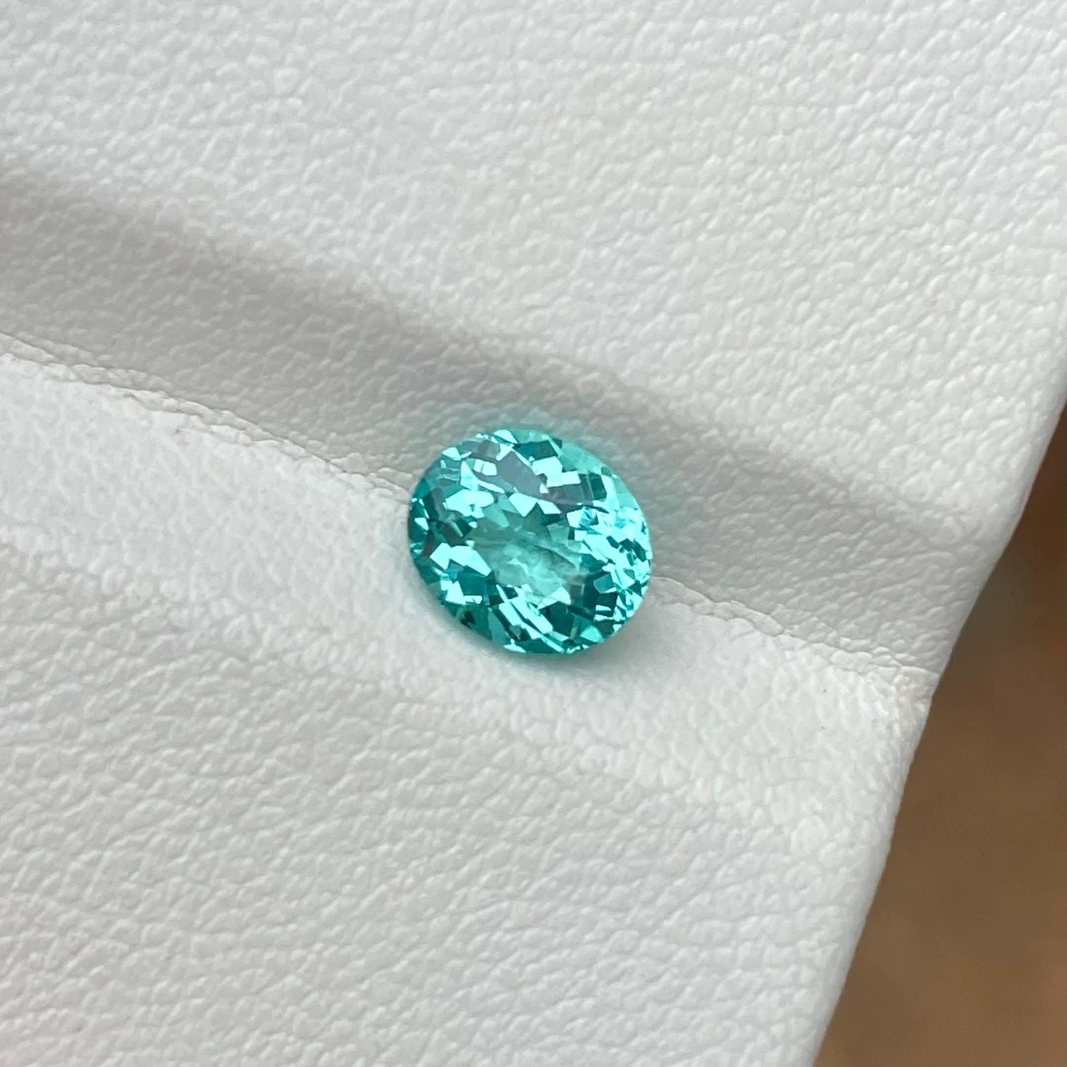 1.10 Carats Neon Blue Loose Apatite Stone Oval Cut Natural Madagascar's Gemstone Neuf - En vente à Bangkok, TH