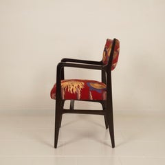 Gio Ponti Chair mod. 110 with Fornasetti Original Fabric for Cassina 1953