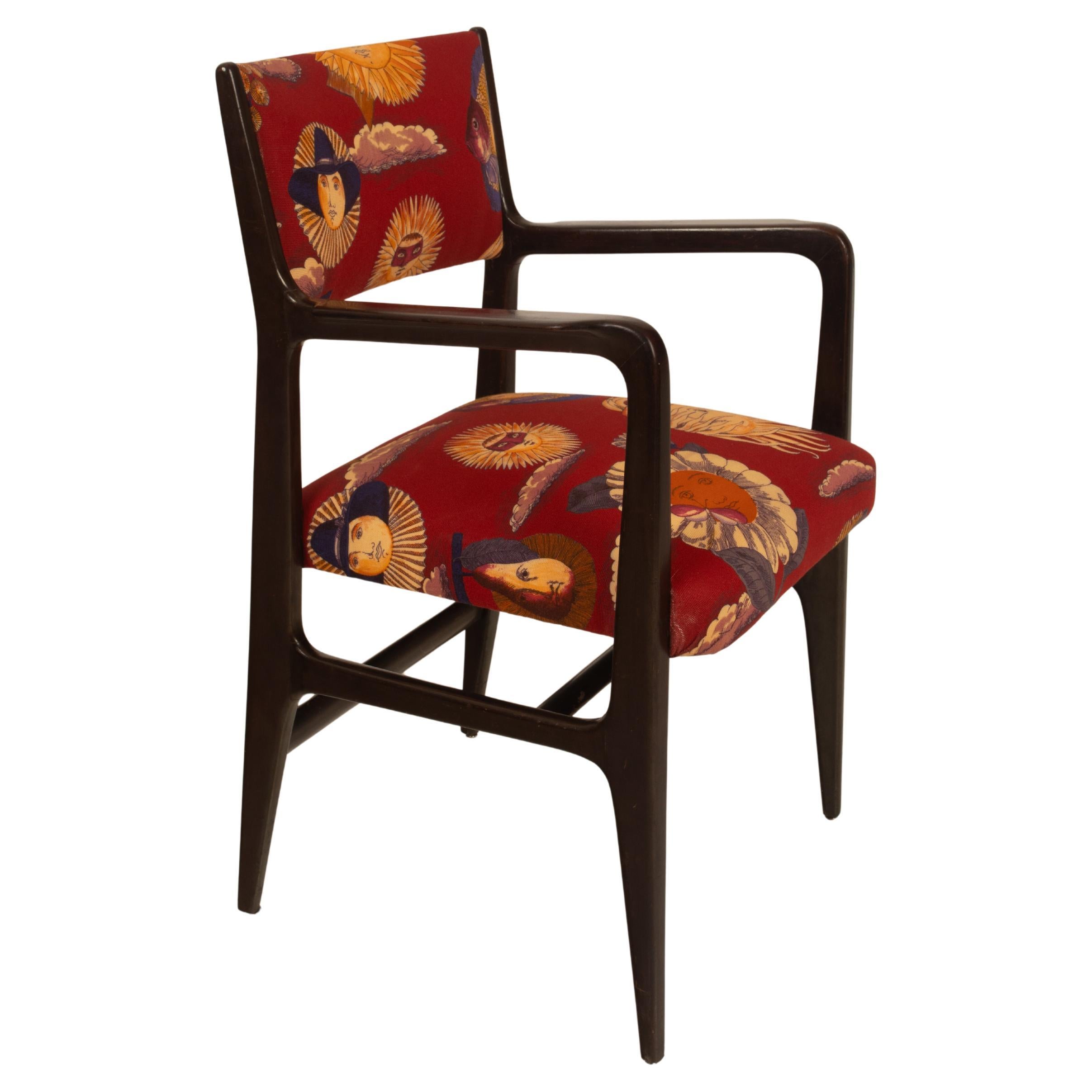 110 Chair by Gio Ponti and Fornasetti for Cassina, 1953 in vendita