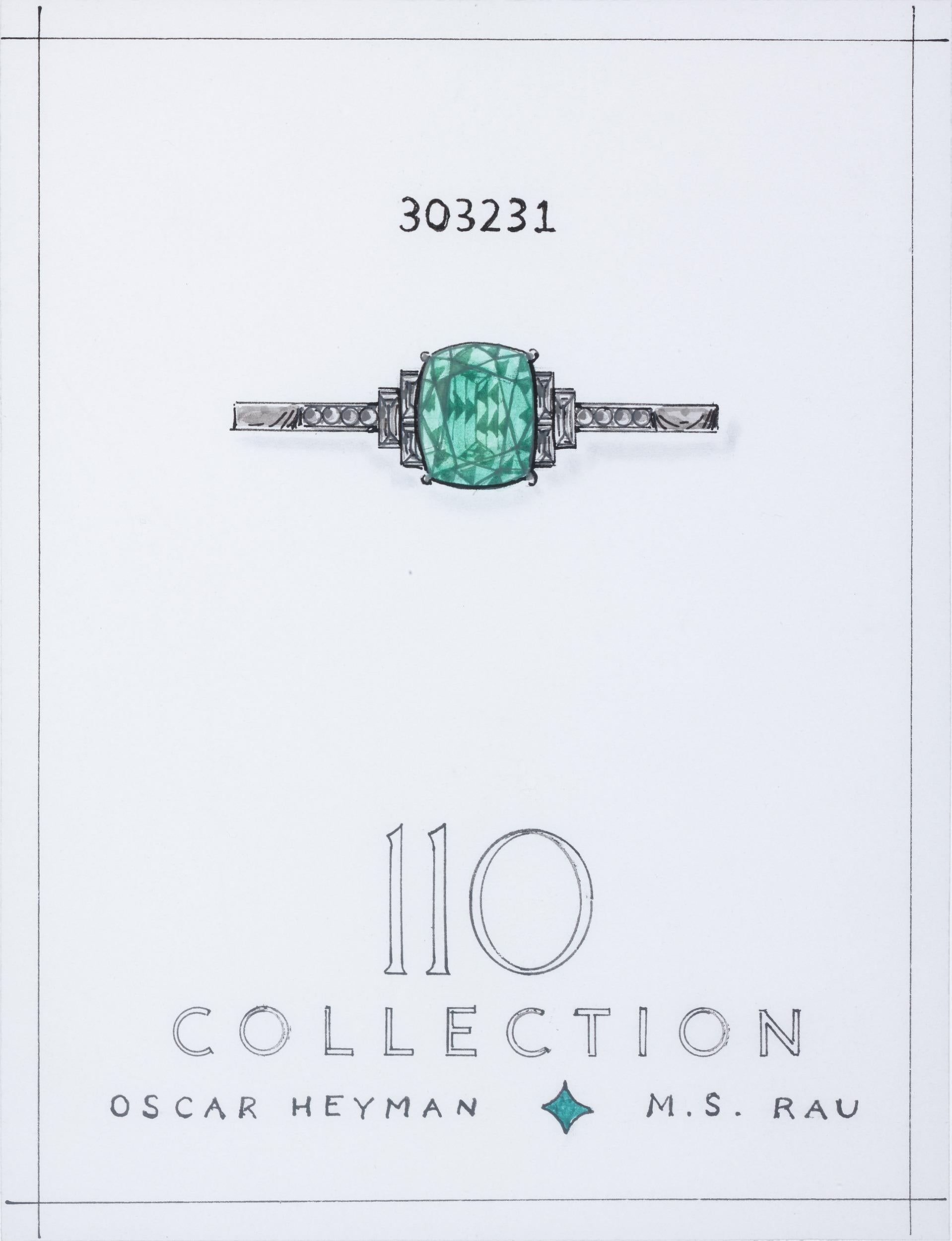 Cushion Cut 110 Collection Mint Tourmaline Ring, 13.55 Carats