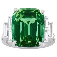 110 Collection Mint Tourmaline Ring, 13.55 Carats