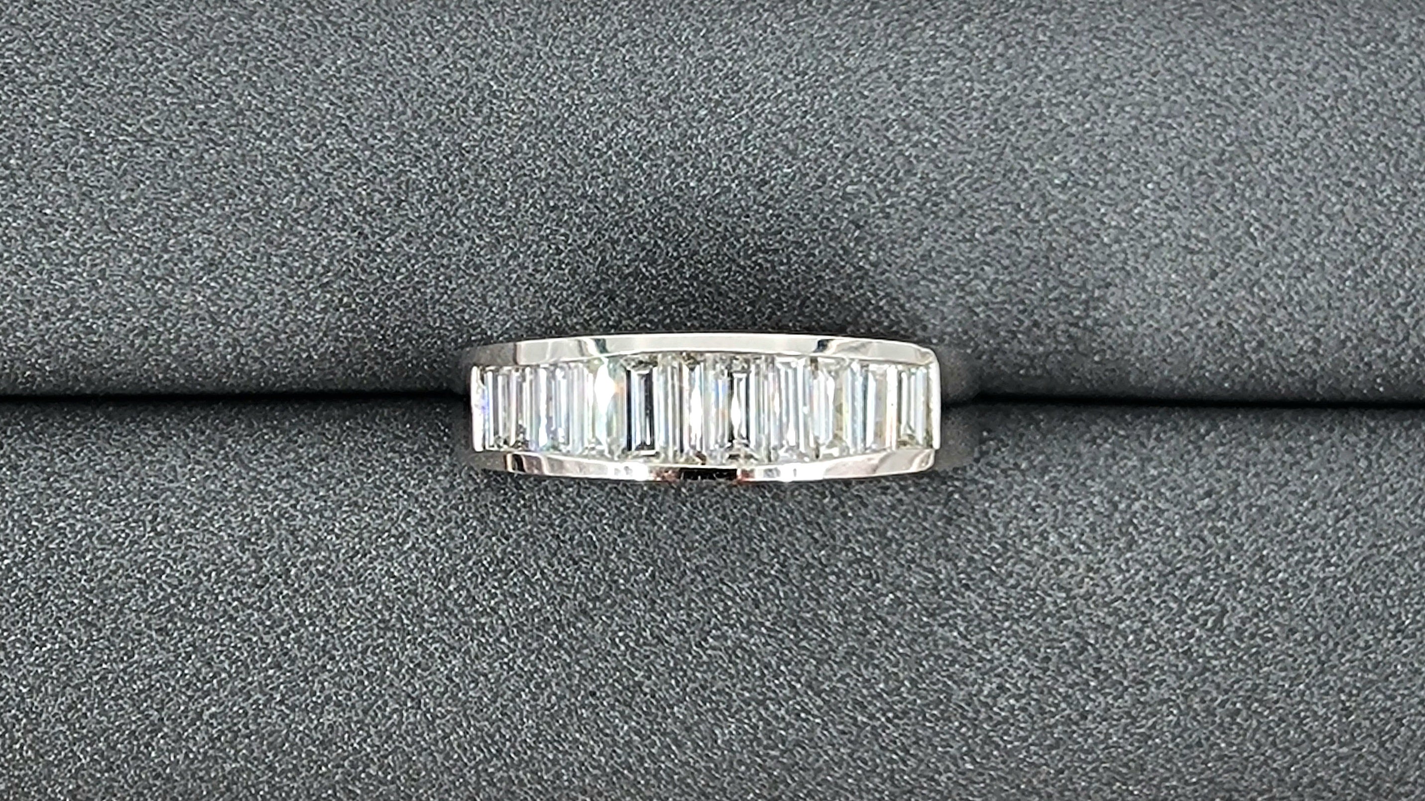 1.10 ct Baguette Diamantband