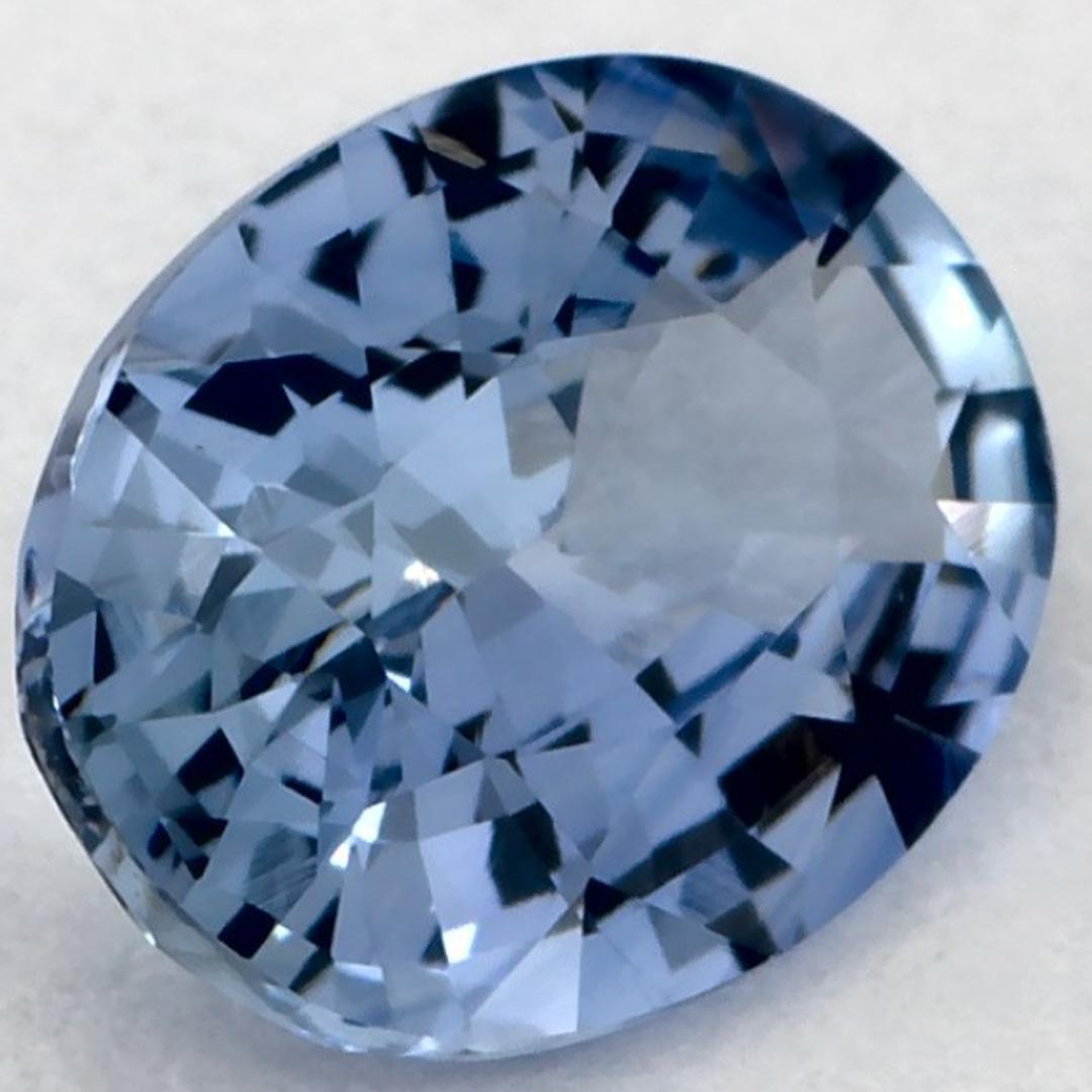 Taglio ovale 1.10 carati di zaffiro blu ovale sfuso in vendita
