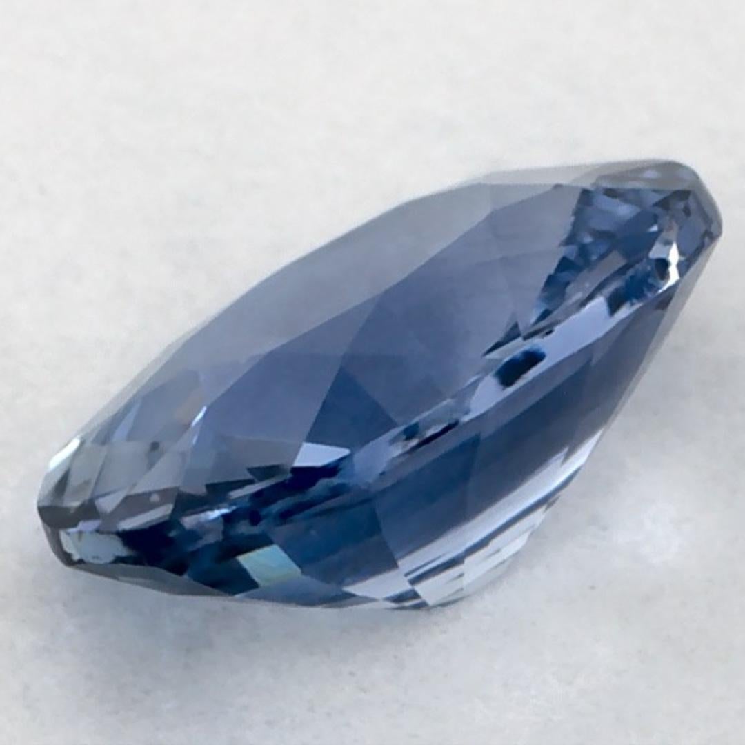1.10 carati di zaffiro blu ovale sfuso in vendita 3
