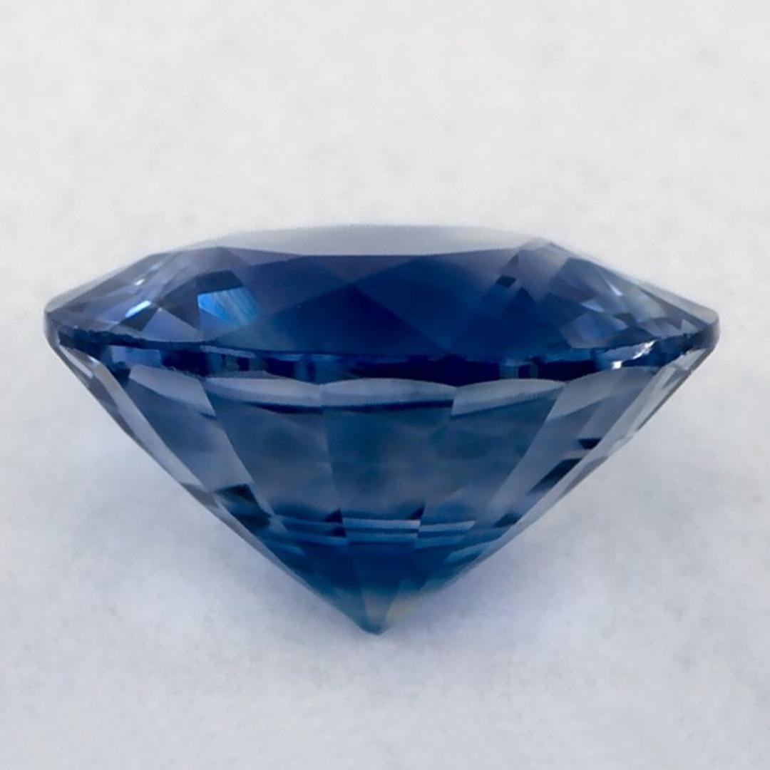1.10 carati di zaffiro blu rotondo sfuso In condizioni Nuovo in vendita a Fort Lee, NJ