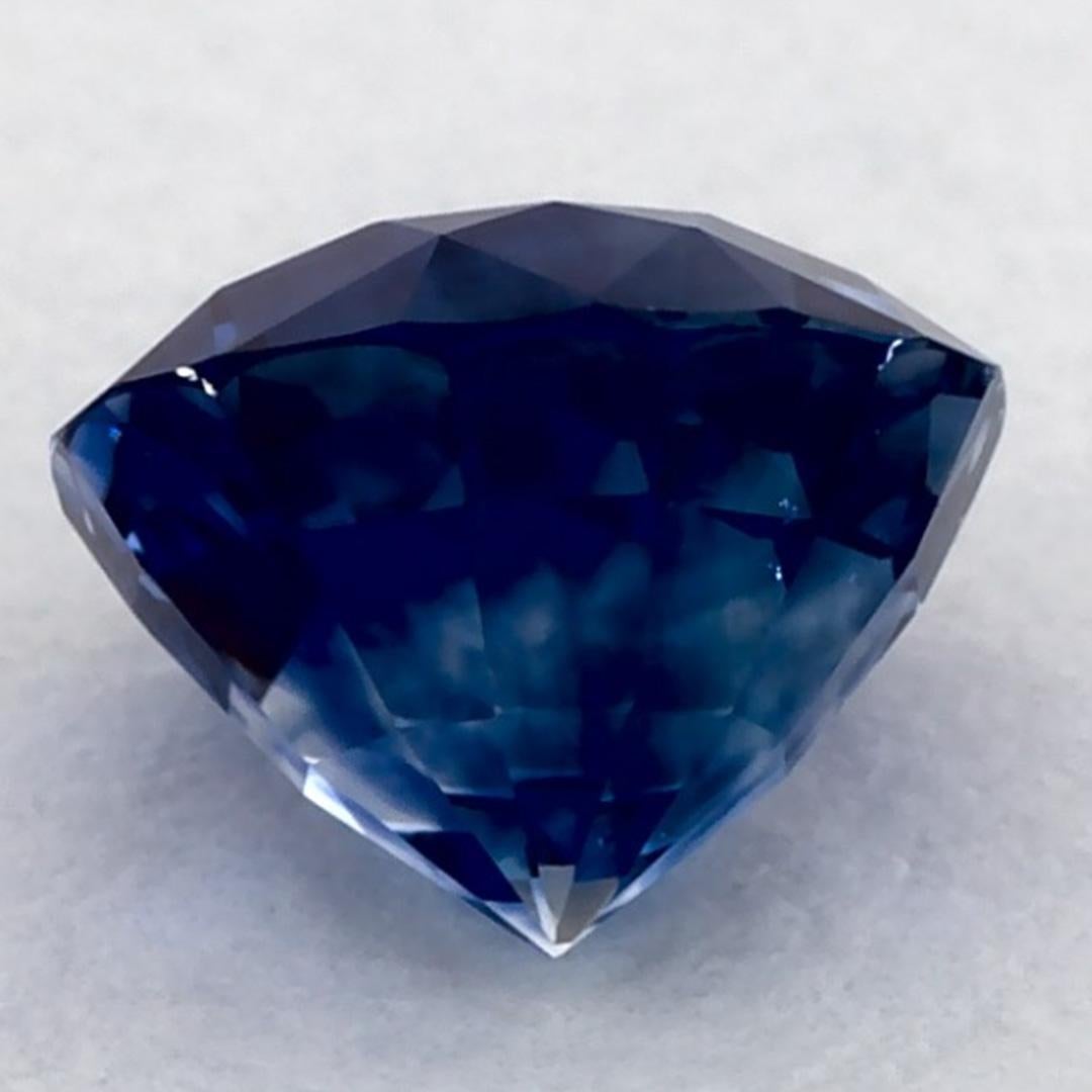 1.10 carati di zaffiro blu rotondo sfuso In condizioni Nuovo in vendita a Fort Lee, NJ