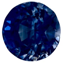 1.10 Ct Blue Sapphire Round Loose Gemstone