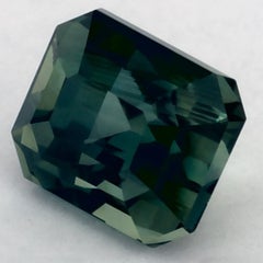 1.10 Ct Green Sapphire Octagon Loose Gemstone