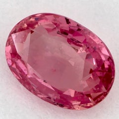 1.10 ct Zafiro rosa ovalado gema suelta