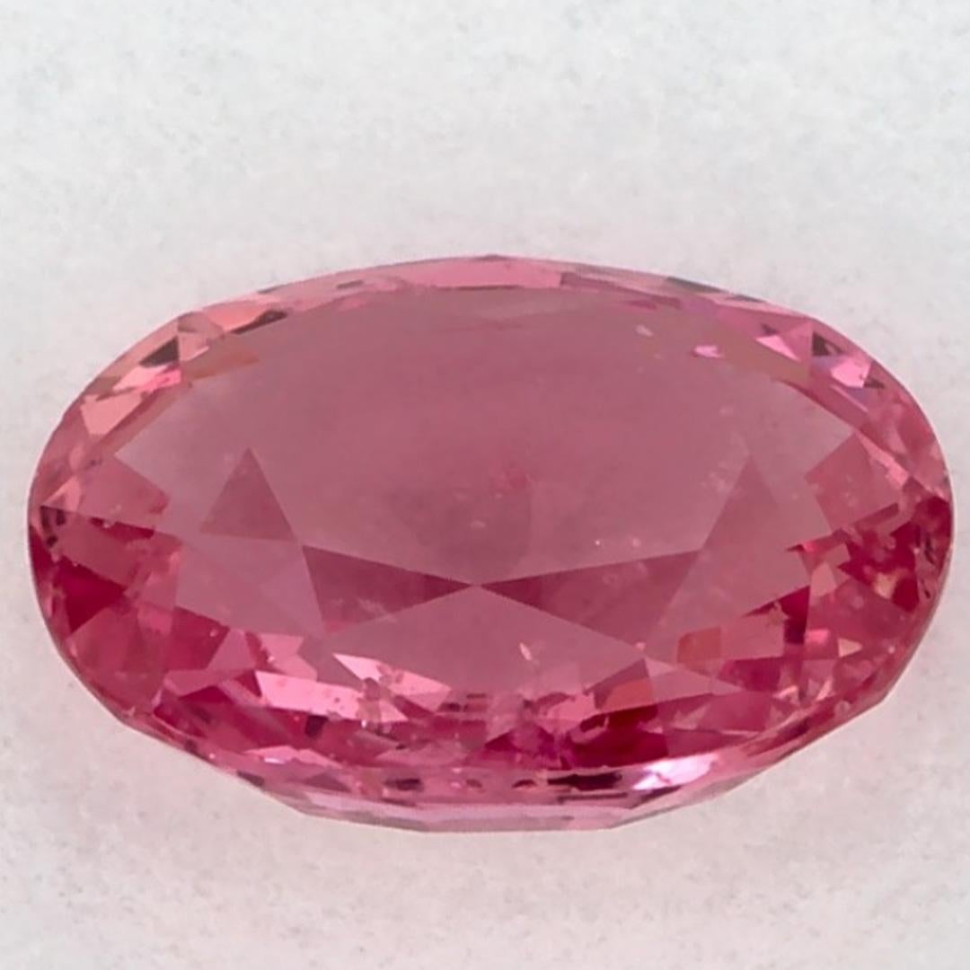 1.10 carati di zaffiro rosa ovale sfuso In condizioni Nuovo in vendita a Fort Lee, NJ
