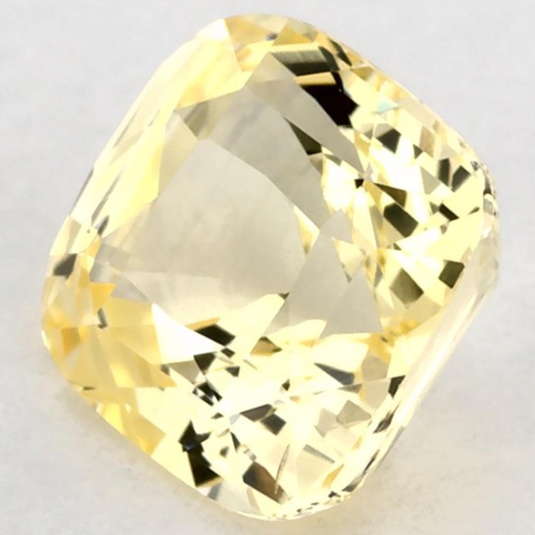 Donna 1.10 carati di zaffiro giallo a cuscino, gemma sciolta in vendita
