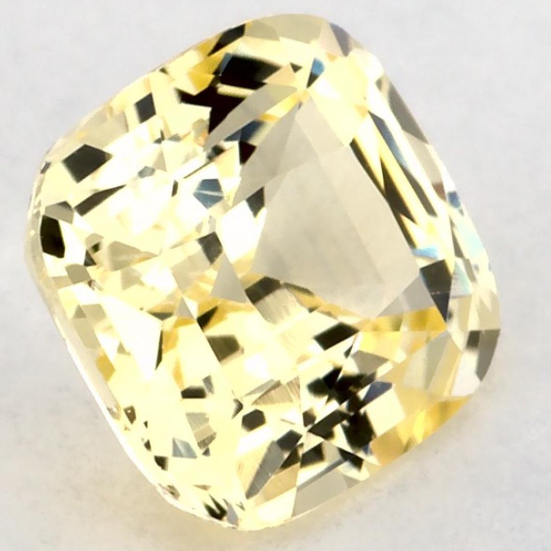1.10 carati di zaffiro giallo a cuscino, gemma sciolta in vendita 2