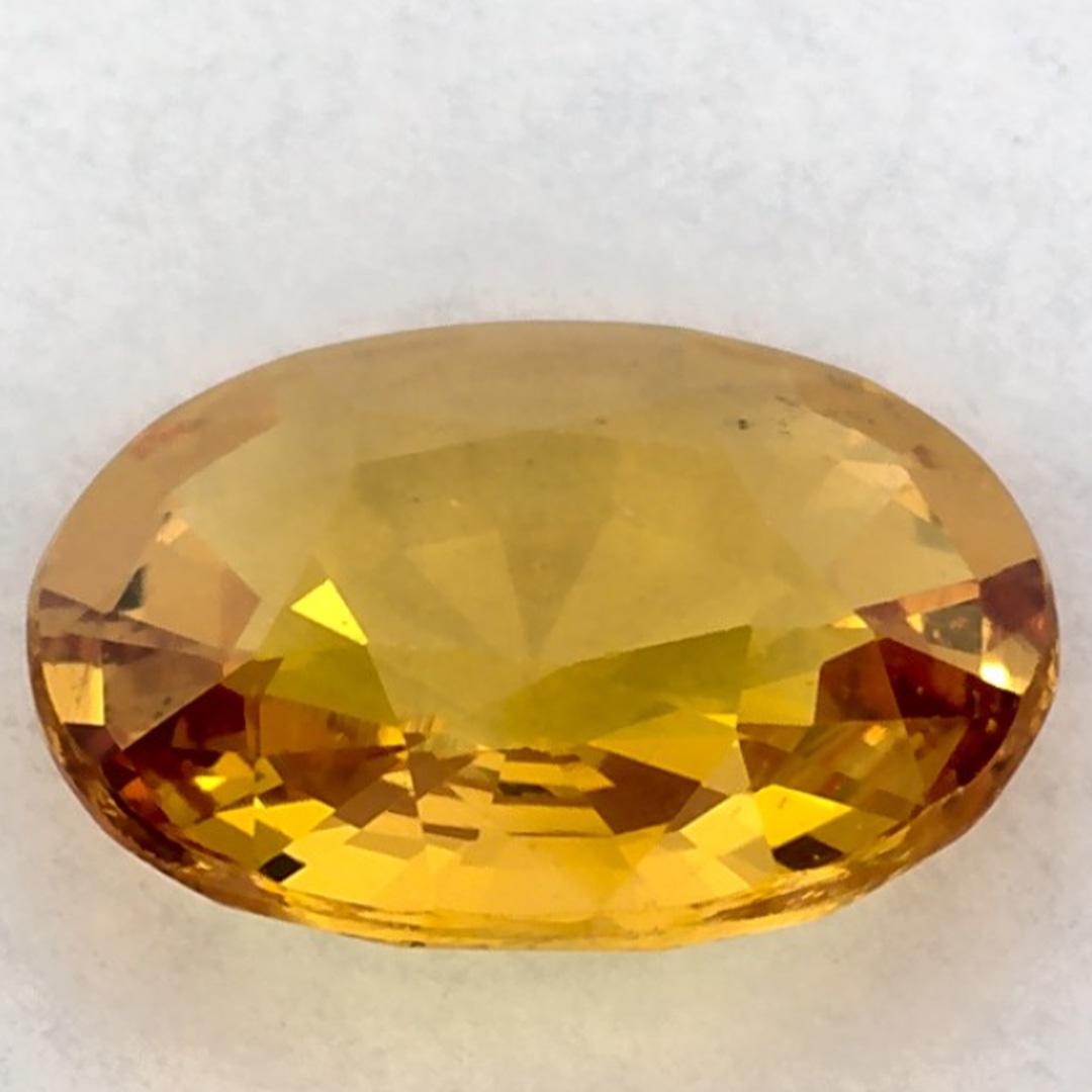 1.10 carati di zaffiro giallo ovale sfuso In condizioni Nuovo in vendita a Fort Lee, NJ